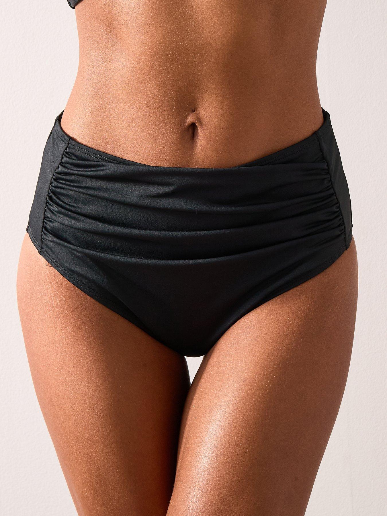 Image 4 of 7 of V by Very Mix &amp; Match High Leg Mid Rise Bikini Brief