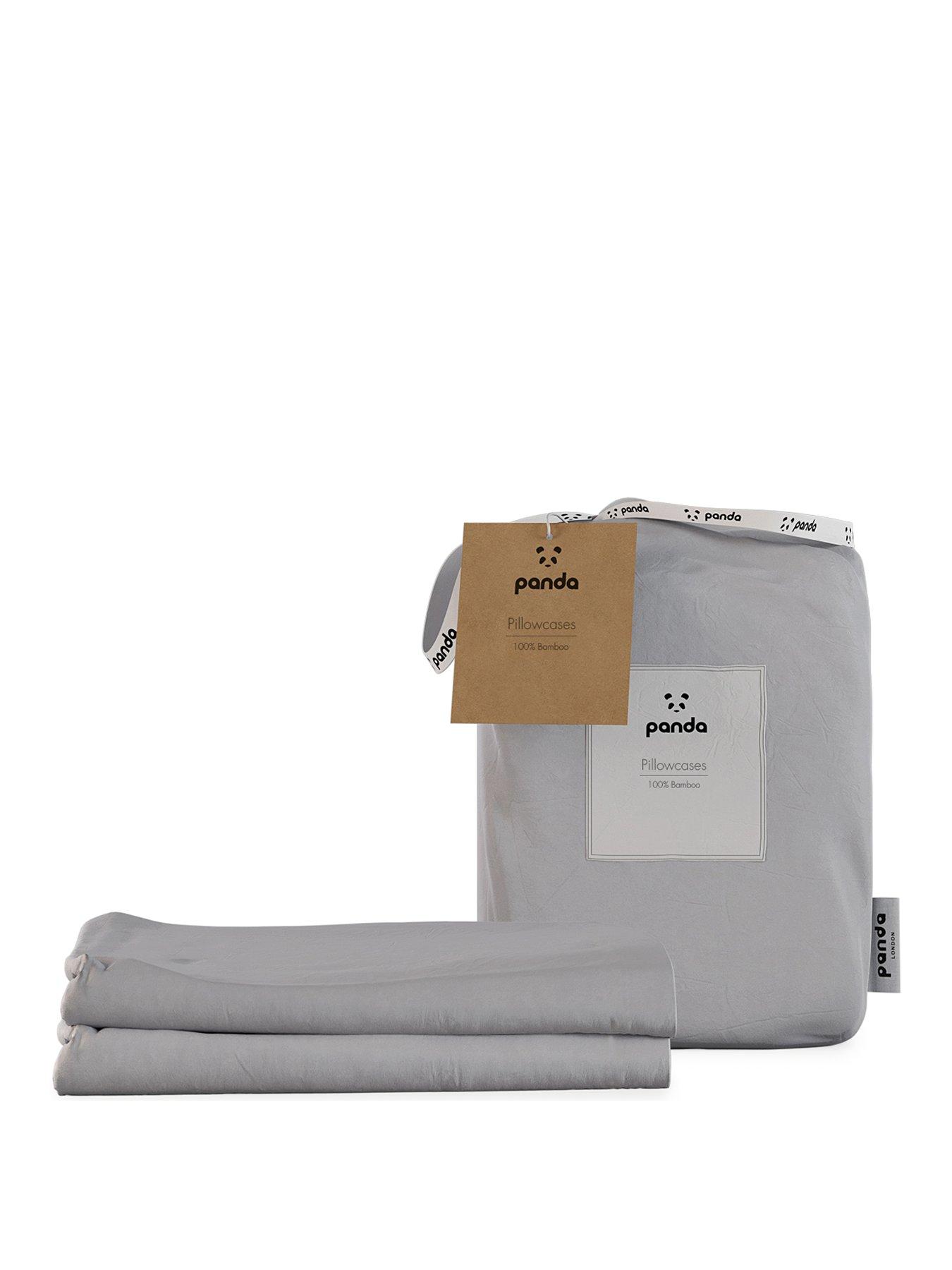 Image 2 of 5 of Panda London 100% Bamboo Pillowcase Pair - Dove Grey