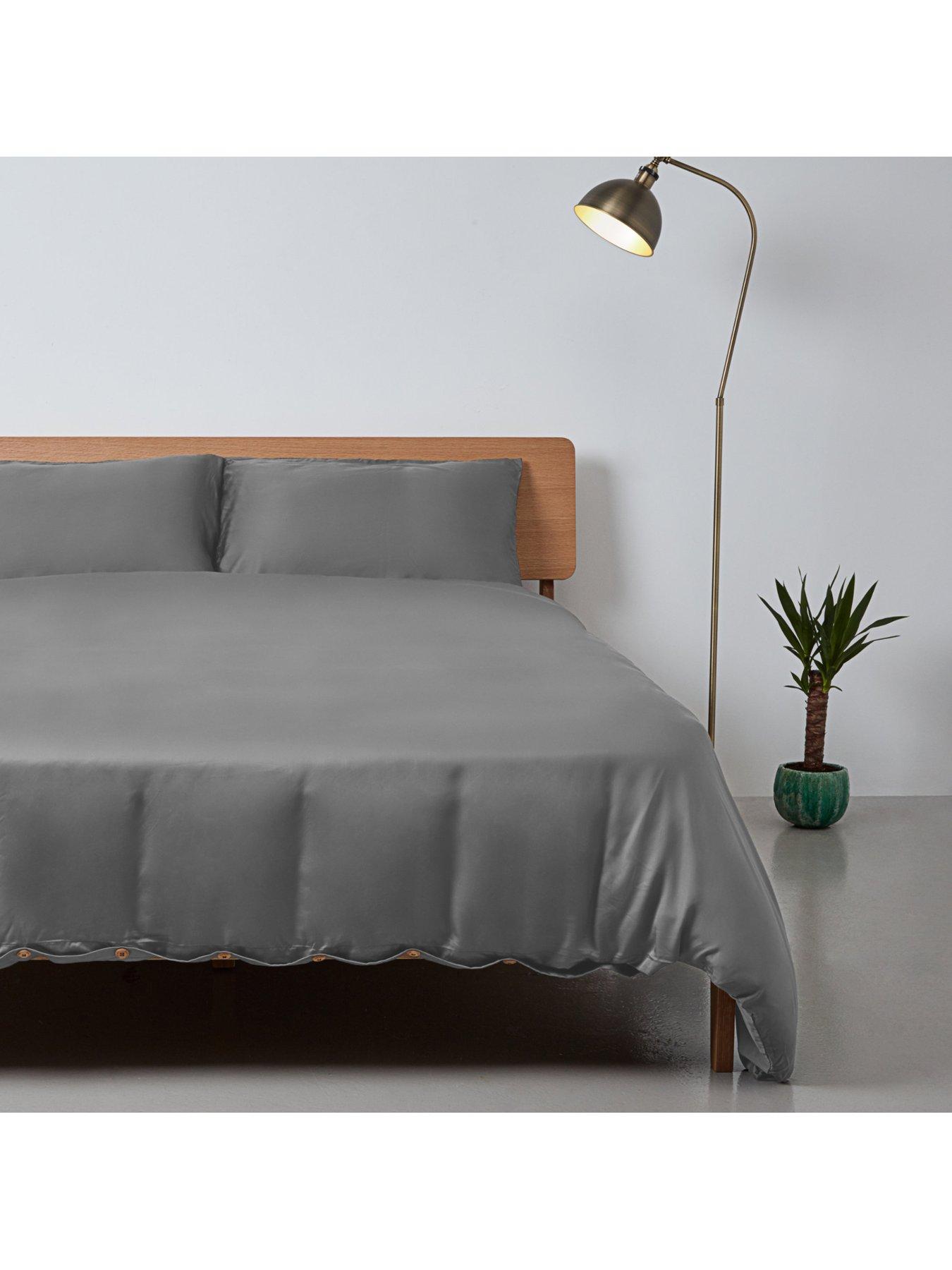 Image 3 of 5 of Panda London 100% Bamboo Pillowcase Pair - Dove Grey