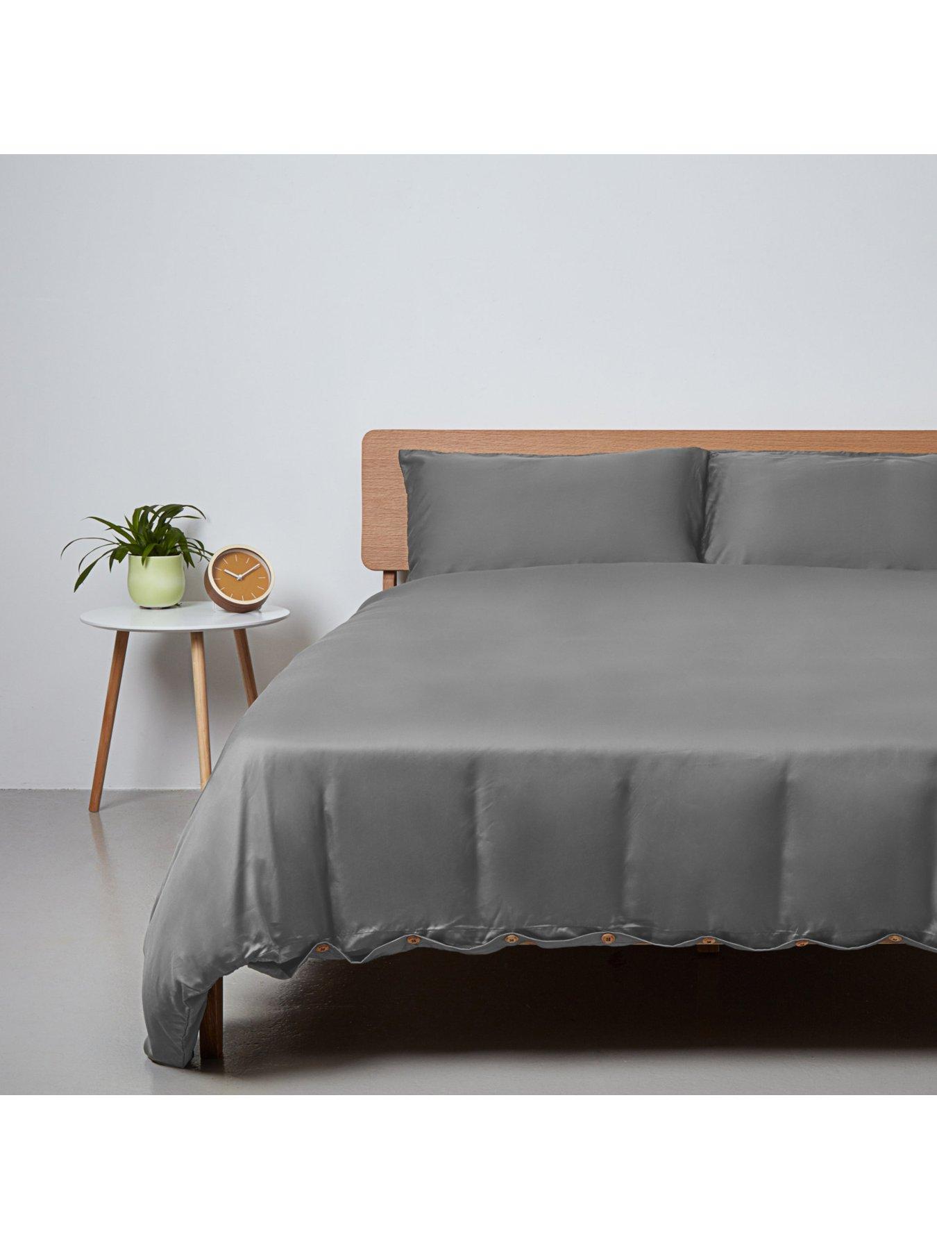 Image 5 of 5 of Panda London 100% Bamboo Pillowcase Pair - Dove Grey