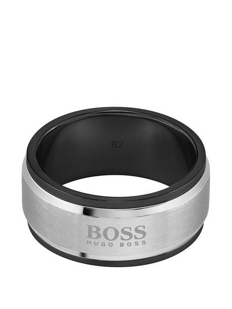 boss-stainless-black-logo-ring-large