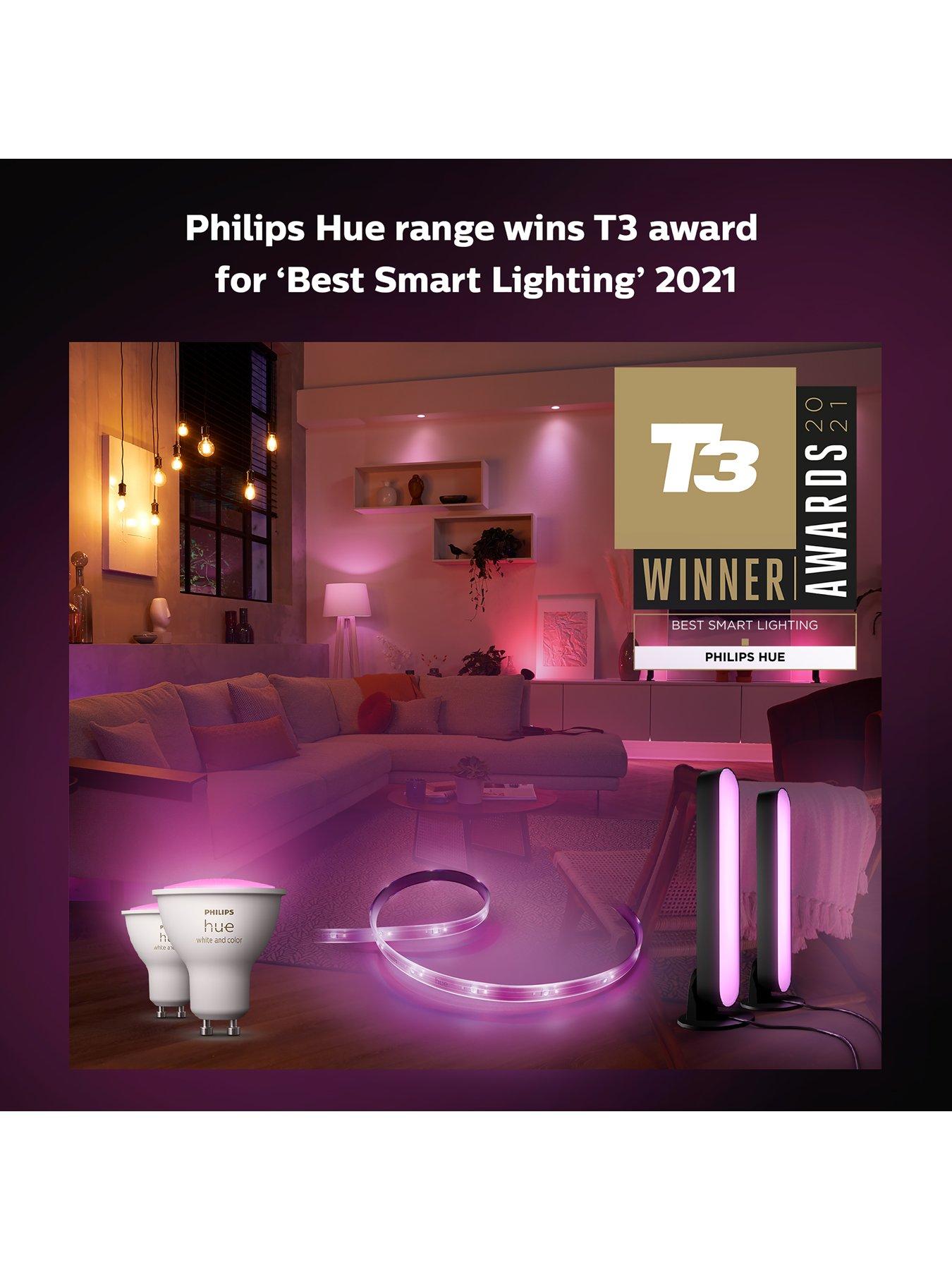  image of philips-hue-hue-play-smart-light-bar-white-amp-colour-ambiance-double-pack-and-lightstrip-plus-2m-kit