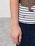  image of joules-harbour-sausage-dog-stripe-top-creamnavy