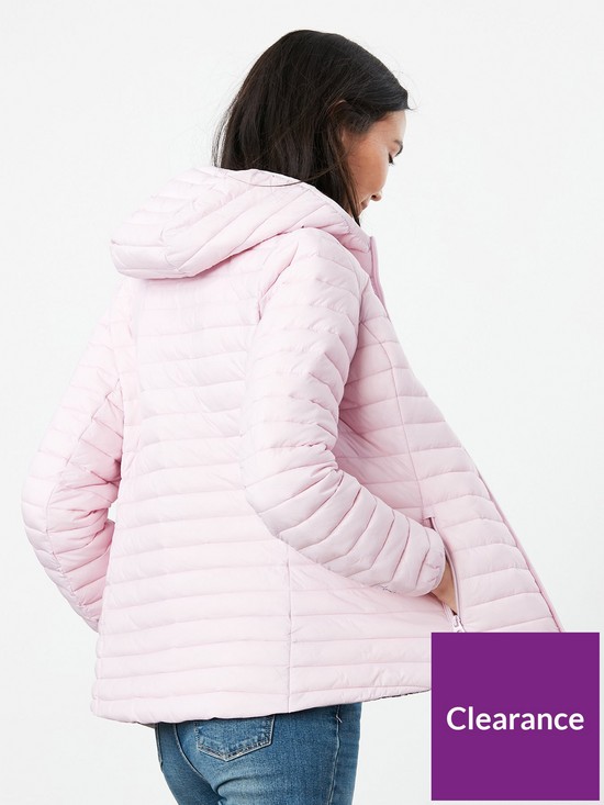 stillFront image of joules-water-resistant-packable-paddednbspcoat-soft-pink
