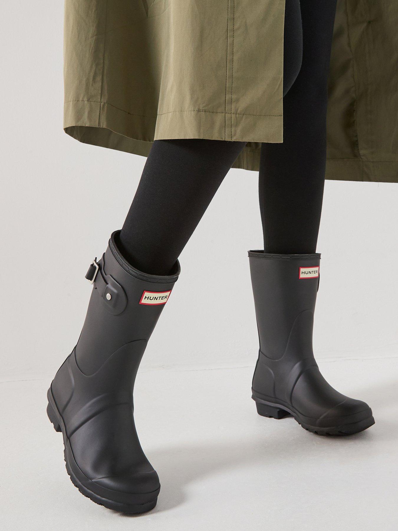 Hunter Original Short Wellington Boot - Black