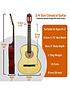  image of 3rd-avenue-34-size-kids-classical-guitar-beginner-bundle-6-months-free-lessons-natural