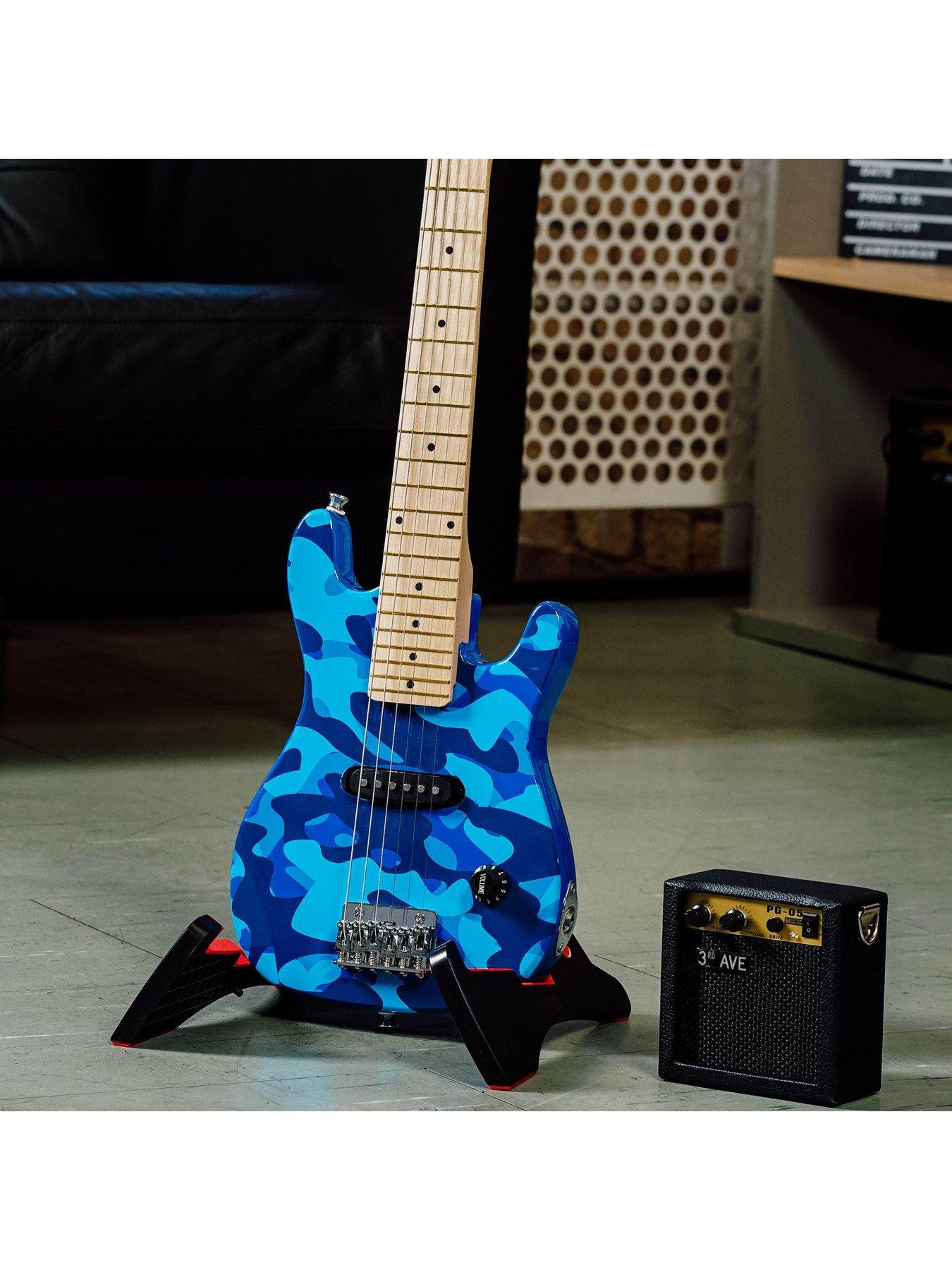 Image 6 of 6 of 3rd Avenue Junior Electric Guitar Pack - Blue Camo