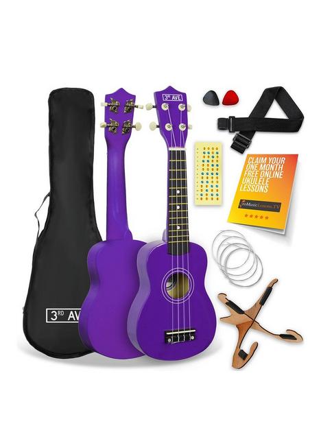 3rd-avenue-soprano-ukulele-pack-purple