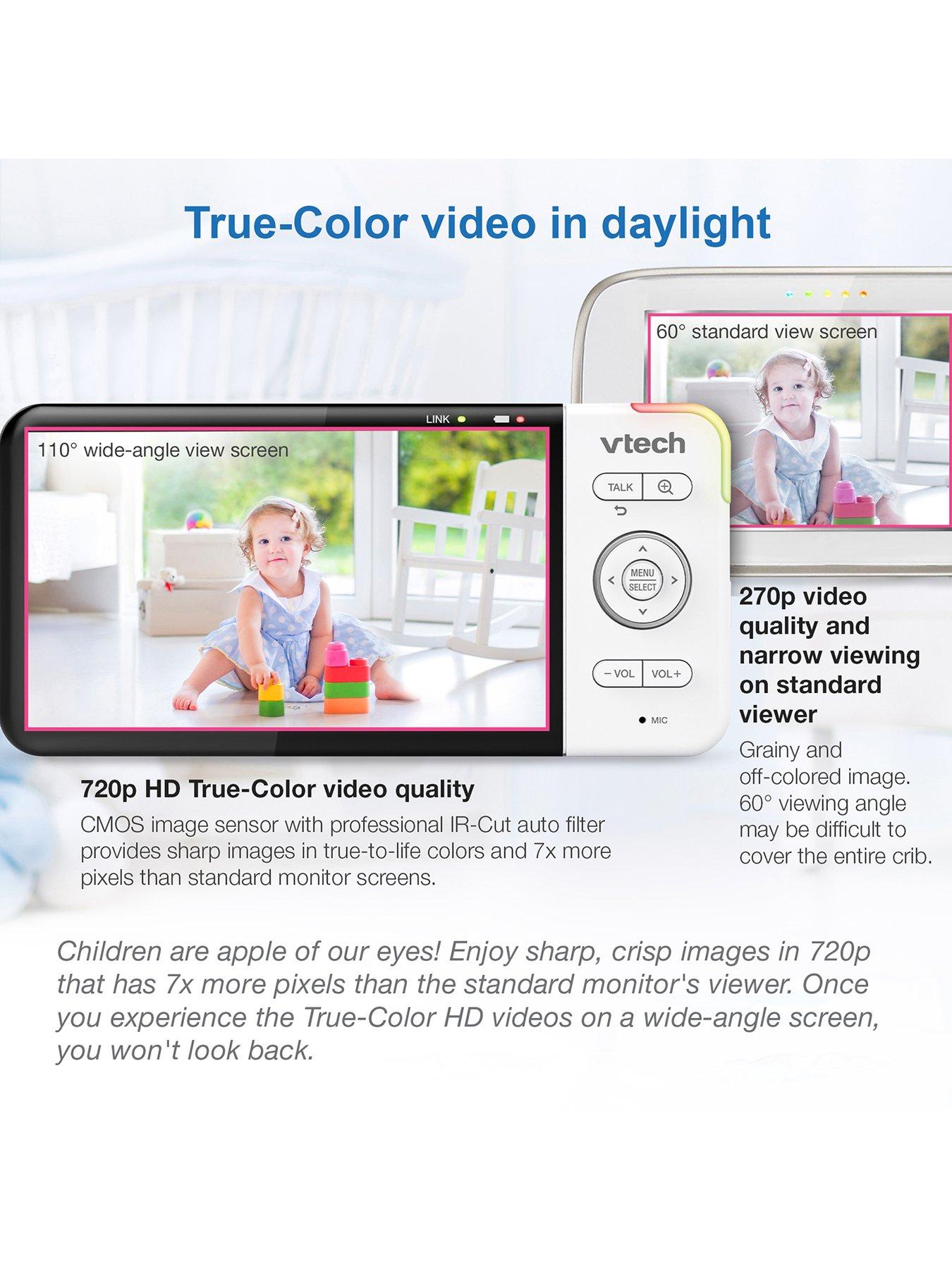 Image 7 of 7 of VTech Smart 5-inch Hd Screen Wi-Fi Baby Video Monitor with Night Light