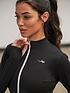  image of pour-moi-energy-long-sleeve-half-zip-cropped-top