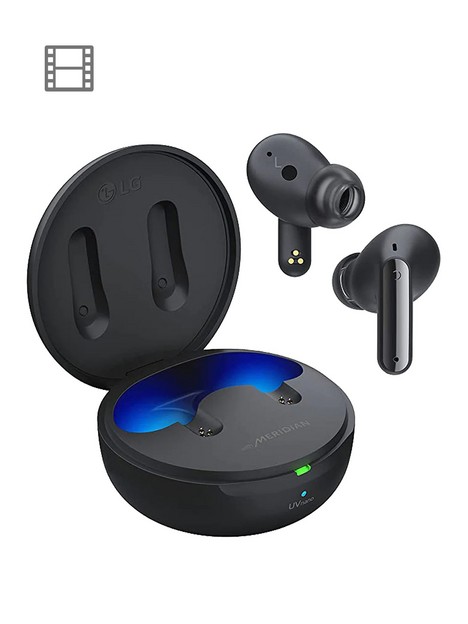 lg-tone-free-ufp8-enhanced-active-noise-cancelling-true-wireless-bluetooth-earbuds-with-meridian-sound-uvnano-999-bacteria-free-immersive-3d-sound-black