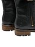  image of joules-brompton-faux-fur-mid-height-leather-boot-black