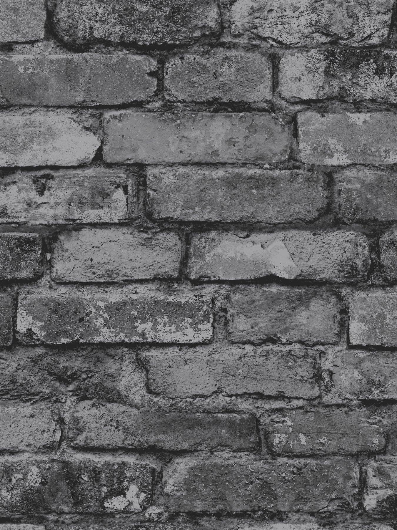 stillFront image of fine-decor-rustic-silver-brick-wallpaper