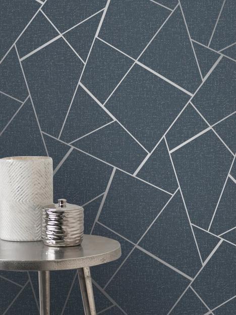 fine-dcor-fine-decor-quartz-fractal-navy-silver-glitter-wallpaper