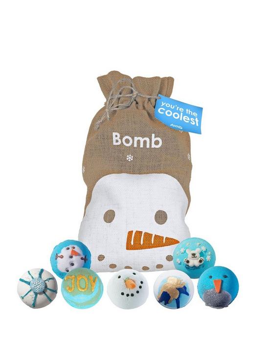 front image of bomb-cosmetics-youre-the-coolest-sack-bath-bomb-gift-set