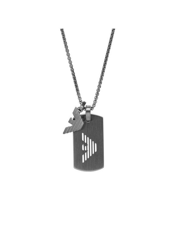 stillFront image of emporio-armani-stainless-steel-mens-necklace