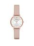 emporio-armani-womens-two-hand-beige-leather-watchfront