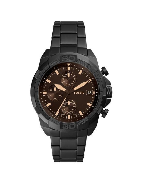 front image of fossil-44mm-bronson-stainless-steel-men-watch