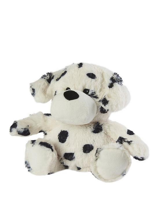 front image of warmiesreg-fully-heatable-cuddly-toy-scented-nbspwith-french-lavender-dalmation