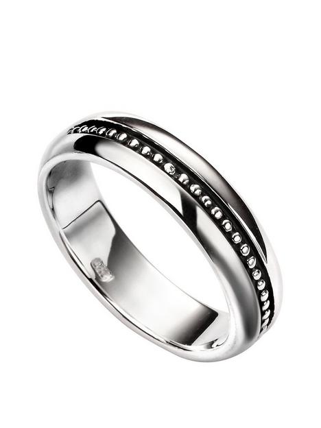 the-love-silver-collection-inset-oxidised-mens-pattern-ring