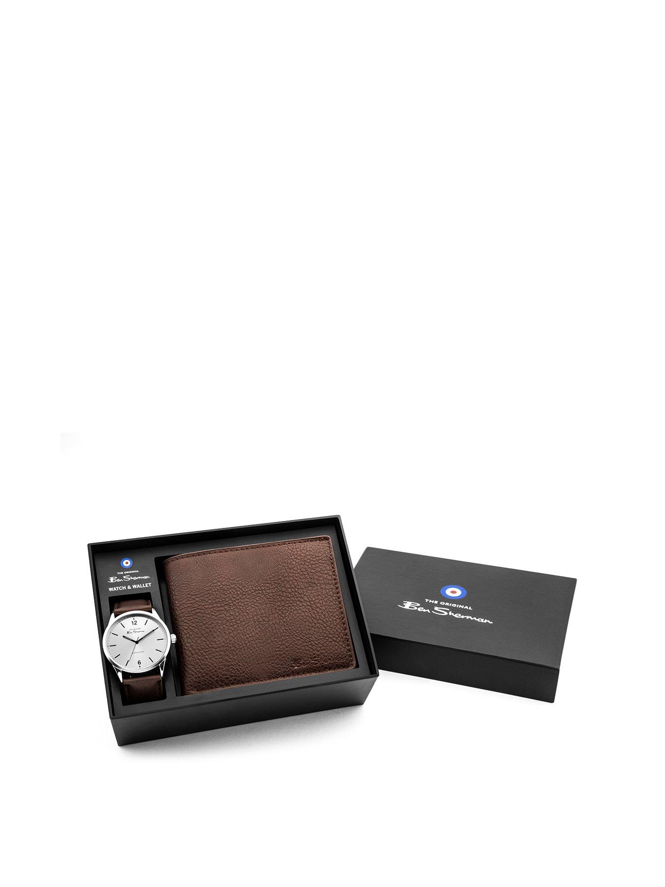 Ben Sherman Men s Brown PU Watch And Wallet Gift Set littlewoods