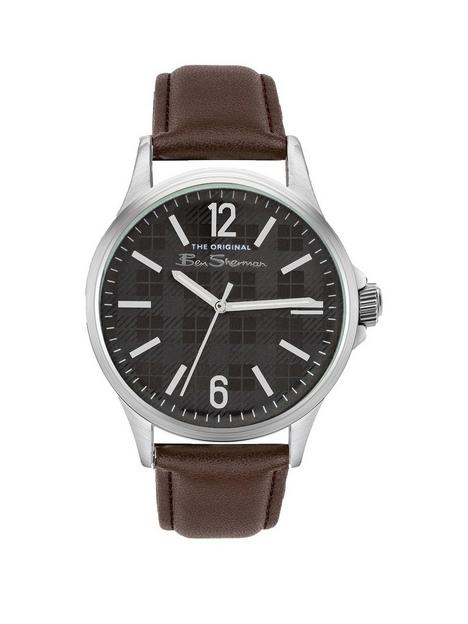 ben-sherman-mens-brown-pu-strap-watch-with-grey-dial