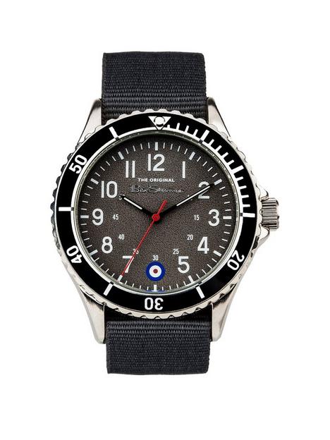 ben-sherman-mens-grey-nylon-strap-watch-with-grey-dial