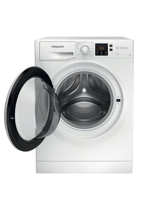 stillFront image of hotpoint-nswm743uwukn-7kg-load-1400-spin-washing-machine-white
