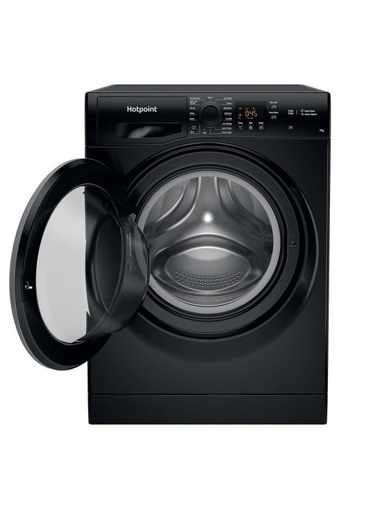stillFront image of hotpoint-nswm743ubsukn-7kg-load-1400-spin-washing-machine-black