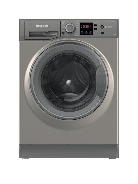 hotpoint-hotpoint-nswm944cggukn-9kg-load-1400-spin-washing-machine-graphite
