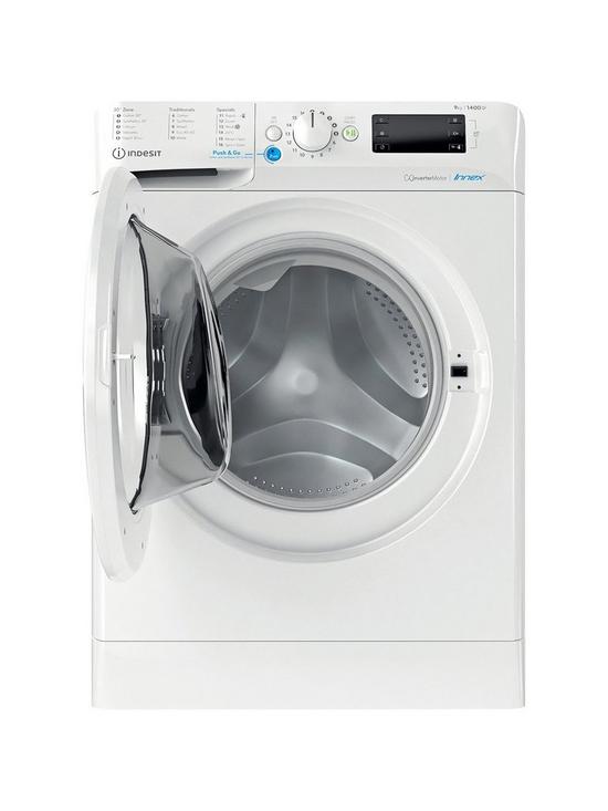 stillFront image of indesit-innex-bwe91485xwukn-9kg-load-1400-spin-washing-machine-white