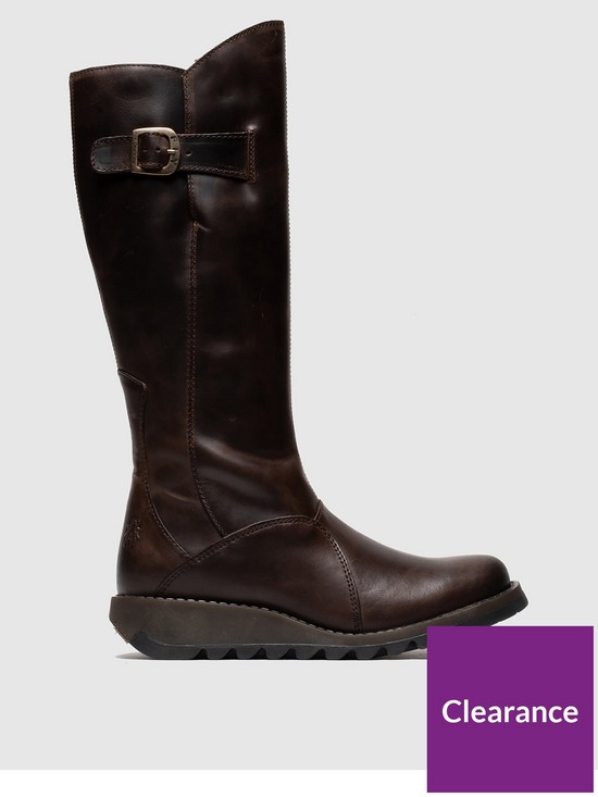 front image of fly-london-mol-2-knee-boots-brown