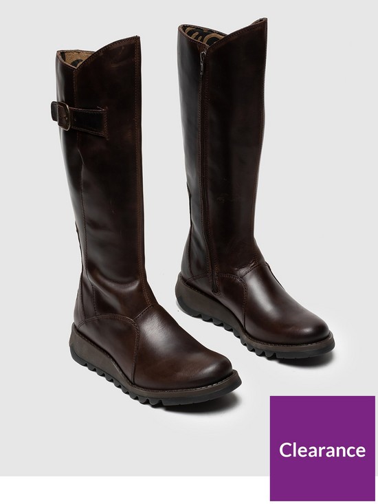 stillFront image of fly-london-mol-2-knee-boots-brown