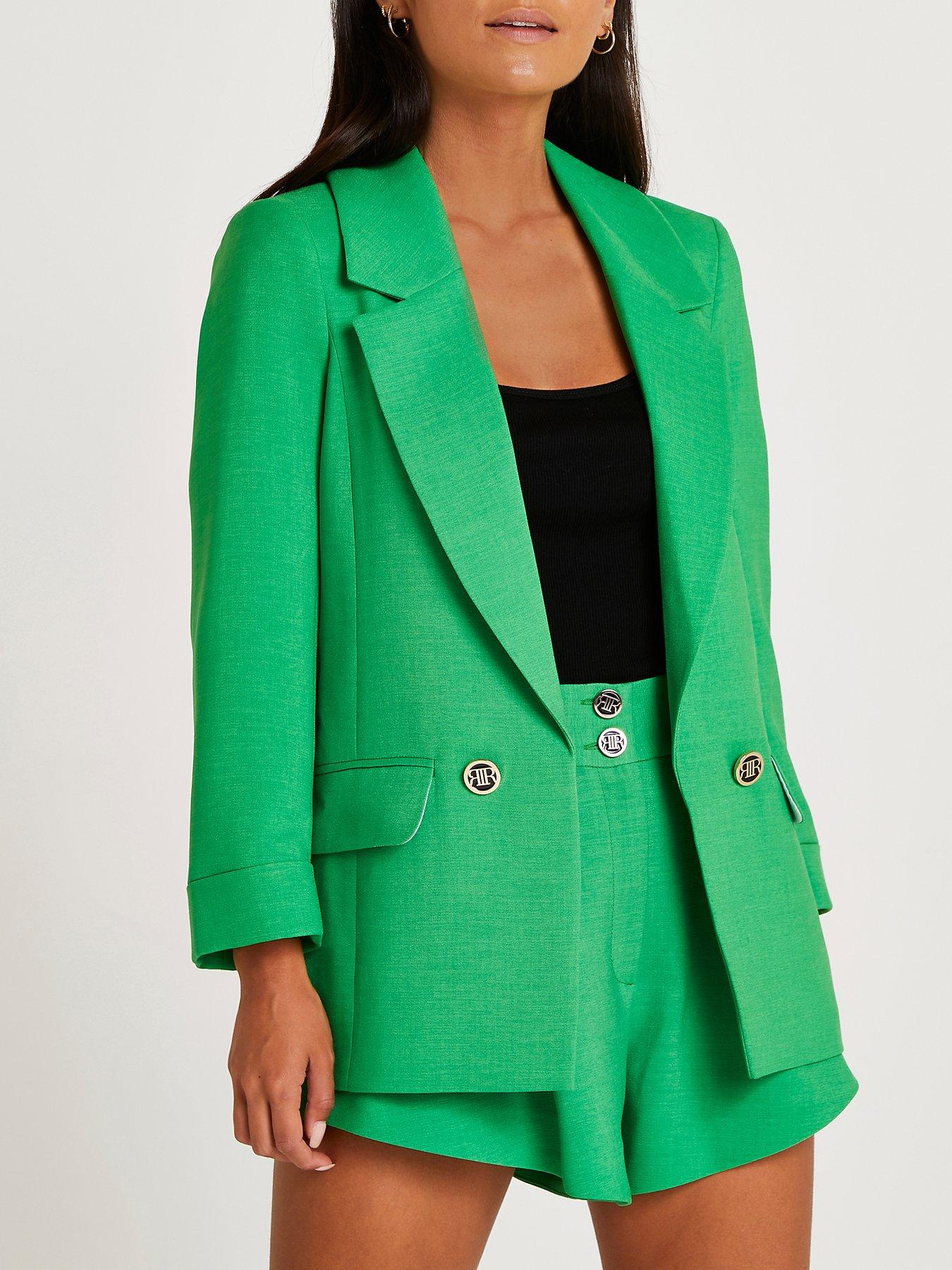 green longline blazer