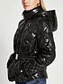  image of ri-petite-petite-belted-padded-jacket--black