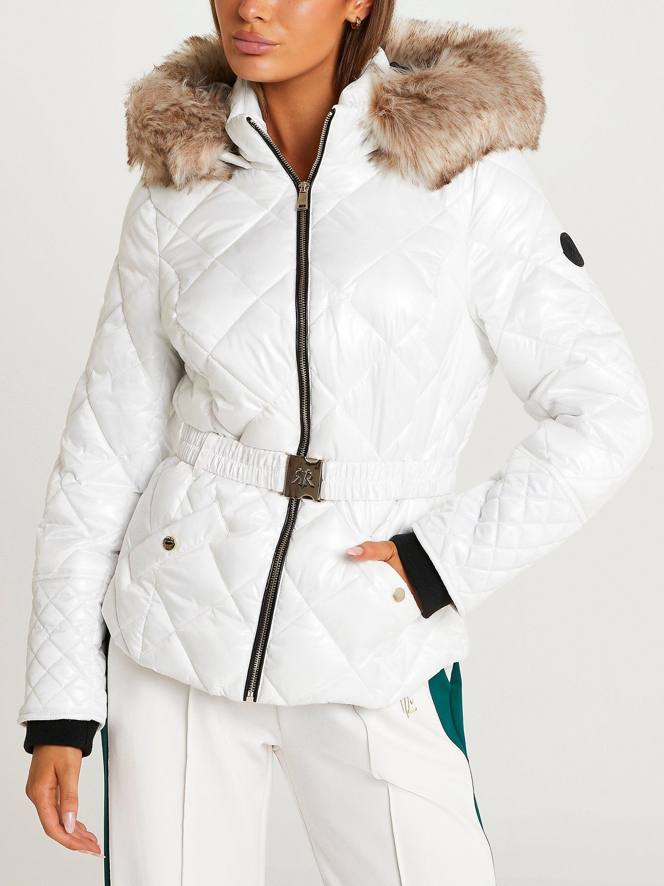 white padded coat