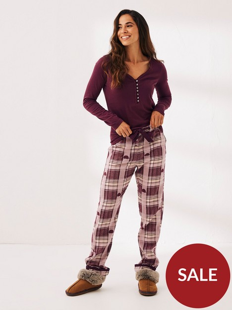fatface-eva-hedgehog-pyjama-pant-purple