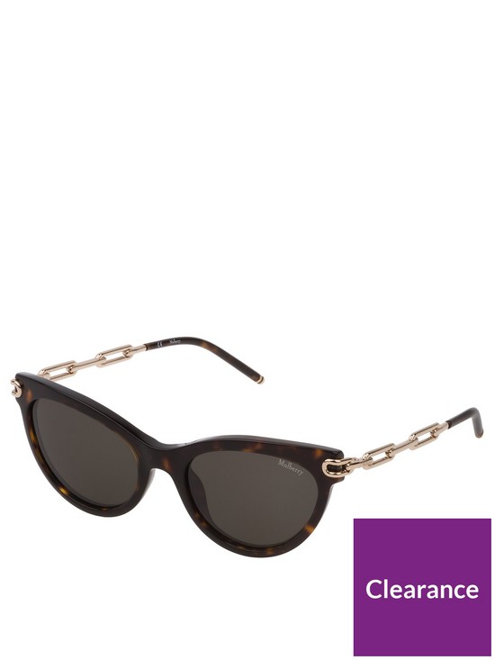 stillFront image of mulberry-cat-eye-sunglasses-havana