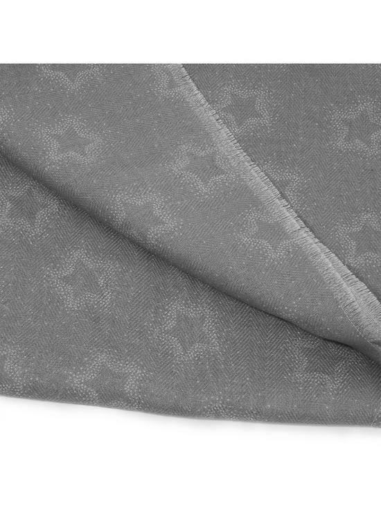 stillFront image of katie-loxton-star-printed-scarf-grey