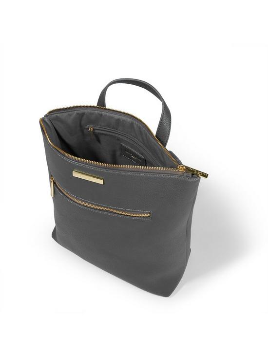 stillFront image of katie-loxton-brooke-backpack-charcoal
