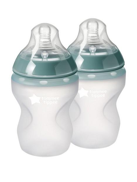 tommee-tippee-closer-to-nature-soft-feel-silicone-baby-bottles-breast-like-teat-stain-and-odour-resistant-150ml-pack-of-2