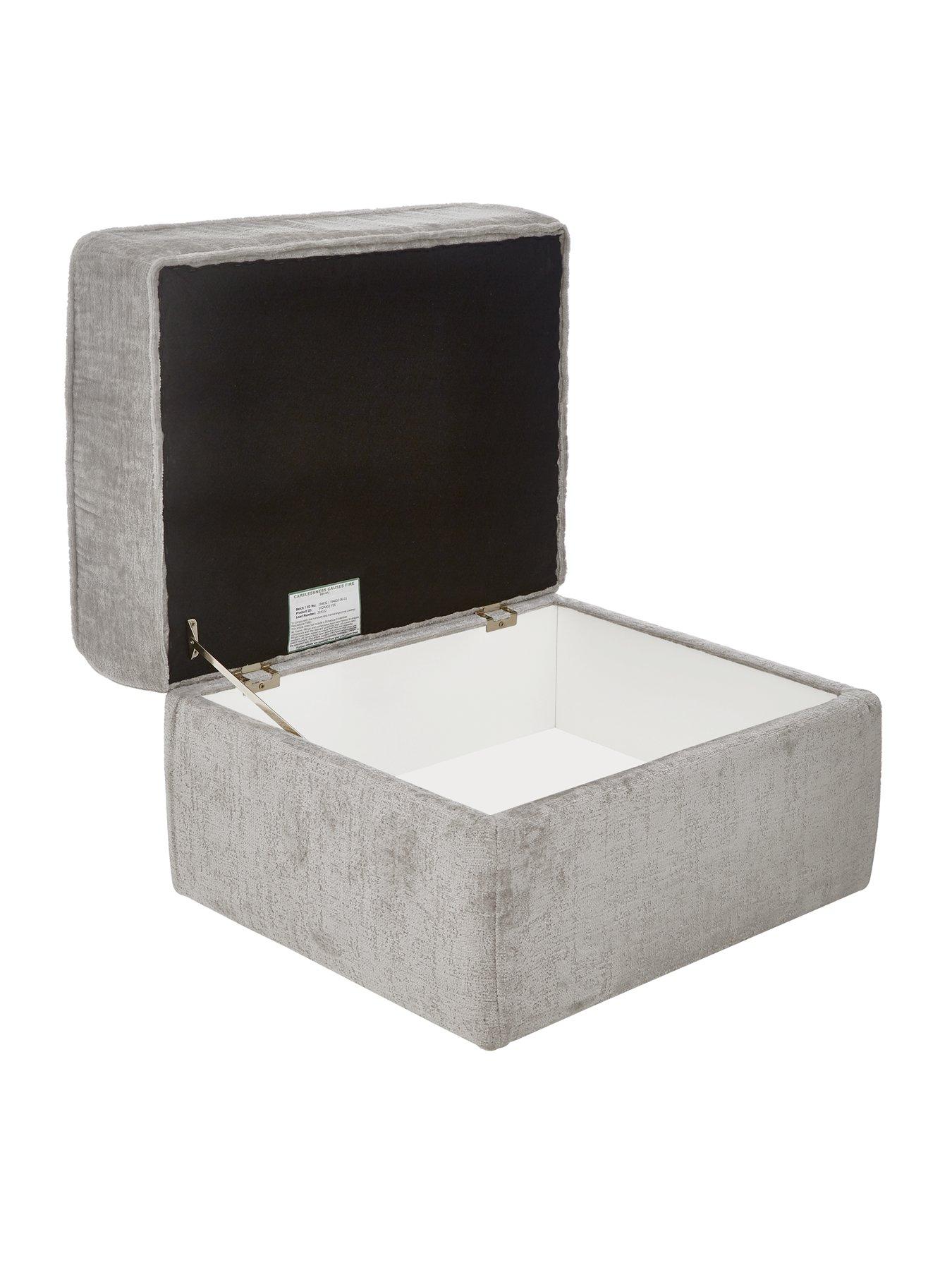 Image 4 of 7 of Very Home Chicago Deluxe Fabric Storage Footstool&nbsp;- Made to Order in the UK
