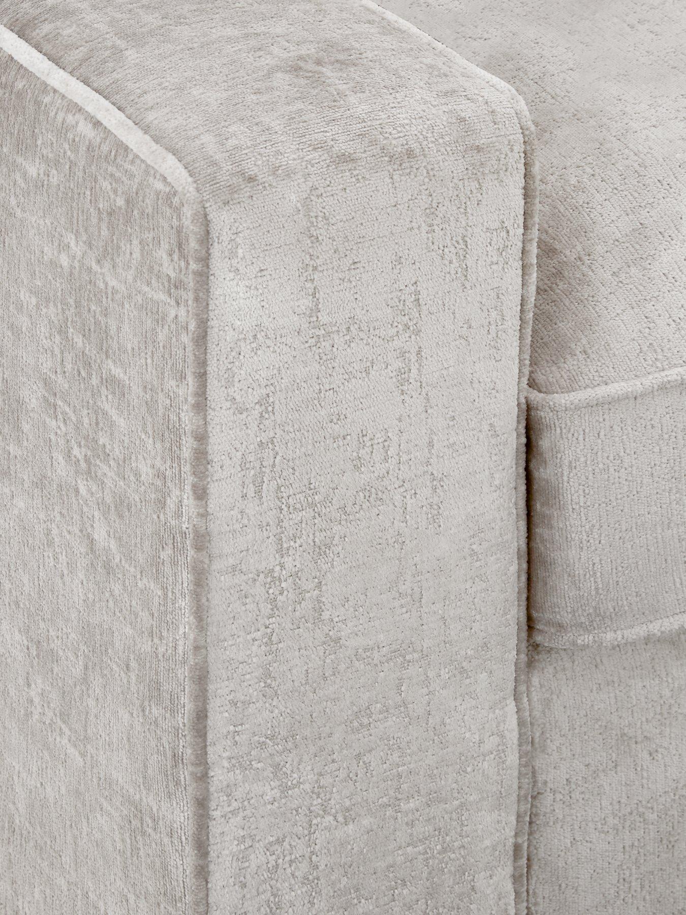  image of very-home-chicago-deluxe-fabric-rightnbsphand-corner-sofa-with-footstool