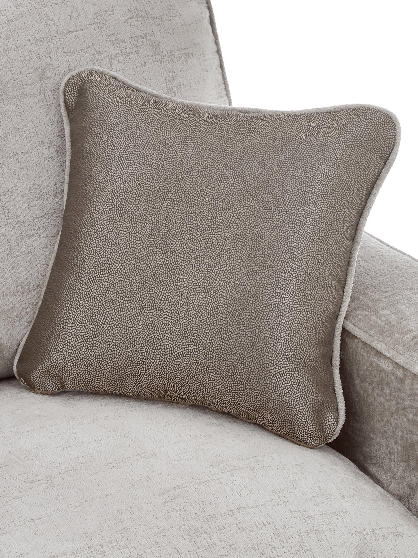  image of very-home-chicago-deluxe-fabric-rightnbsphand-corner-sofa-with-footstool