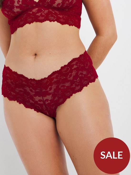 front image of figleaves-millie-lace-boyshort