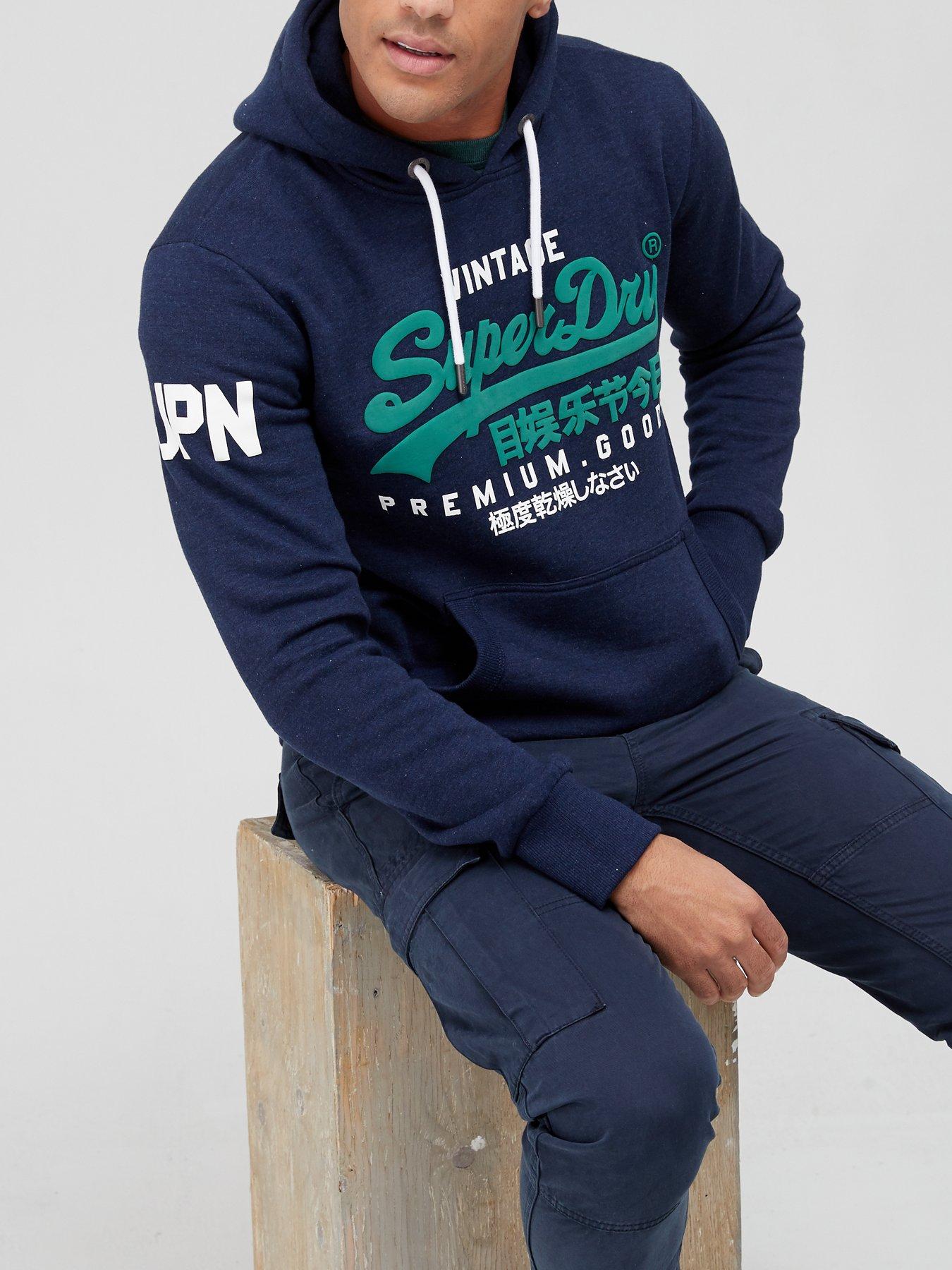 Superdry vintage outlet hoodie mens