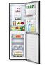  image of fridgemaster-mc55251mdb-6040-total-no-frost-fridge-freezer-black