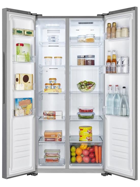 stillFront image of fridgemaster-ms83430ffs-total-no-frost-american-fridge-freezer-silver