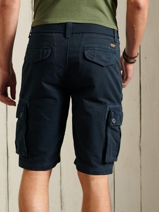stillFront image of superdry-core-cargo-shorts-navy