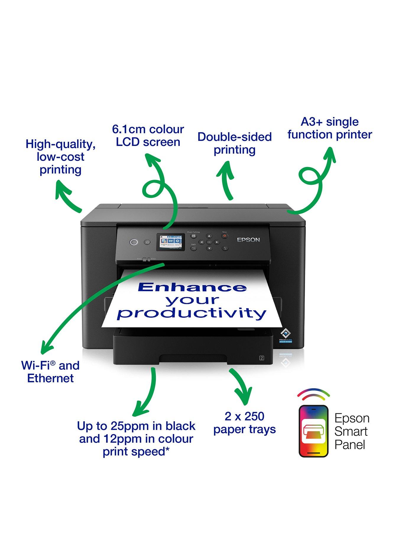 Image 3 of 7 of Epson Workforce WF-7310DTW A3+ printer with dual paper tray